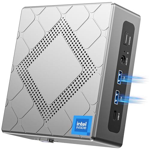 NiPoGi CK10 Mini PC 32GB DDR4 RAM,Ιntel i5-12600H(fino a 4,5GHz,12C/16T),1TB M.2 NVMe PCIe3.0 SSD Mini Computer W-11 Pro,2xHDMI+VGA 4K Triplo Display WiFi 6/BT 5.2,Micro PC per Ufficio/Istruzione