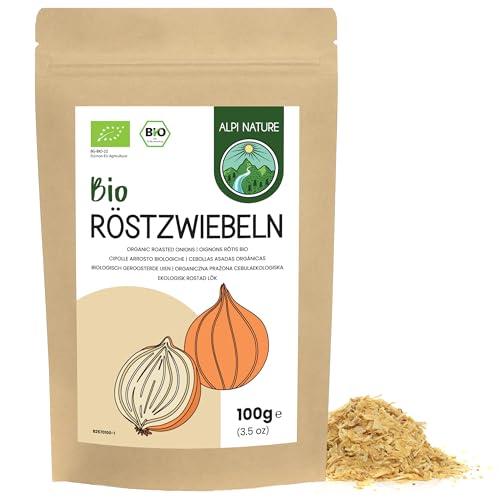 Alpi Nature Cipolla Croccante BIO 100g, Cipolle Croccanti Arrostite, Senza Olio di Palma