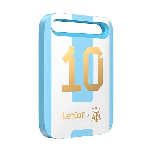 Lexar SL260 Air SSD portatile da 512GB, Edizione AFA, co-branding Campionati del Mondo Argentina, USB 3.2 Gen 1, scrittura fino a 400 MB/s, ultracompatto e leggero per iPhone 17, Android, iPad