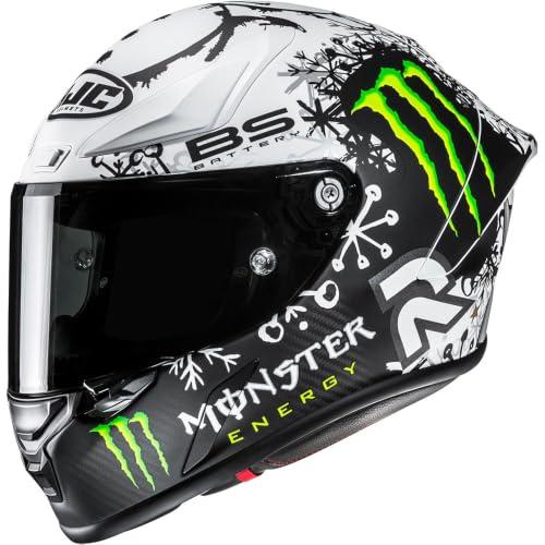 HJC, Casco Moto Integrale RPHA 1 V2 CARBON SNOW DIABLO MC10SF, L