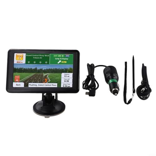 Navigatore GPS per auto/camion/camper da 5 pollici | touchscreen da 8 GB | autovelox e guida di corsia(Versione britannica)
