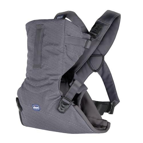 Chicco Easyfit Marsupio Neonati Ergonomico per Bebè e Bambini dalla Nascita a 9 Kg, Porta Bebè Semplice e Intuitivo da Indossare, Fronte Mamma e Fronte Strada, Supporto per Testa e Collo, Moon Grey