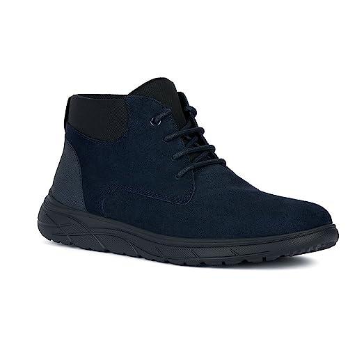 Geox U Portello, Stivale alla Caviglia Uomo, Blu Marino, 41 EU