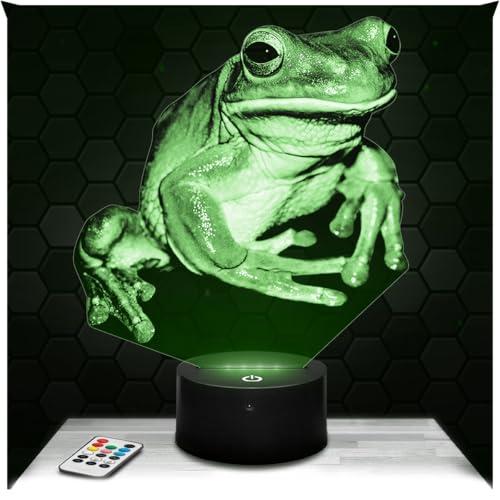 Lampe de chevet, Veilleuse Tactile Licorne Animal Lampe 3D LED illusion, Idée cadeau Noël anniversaire garçon et fille Lampe de nuit chambre d'enfant ou adulte