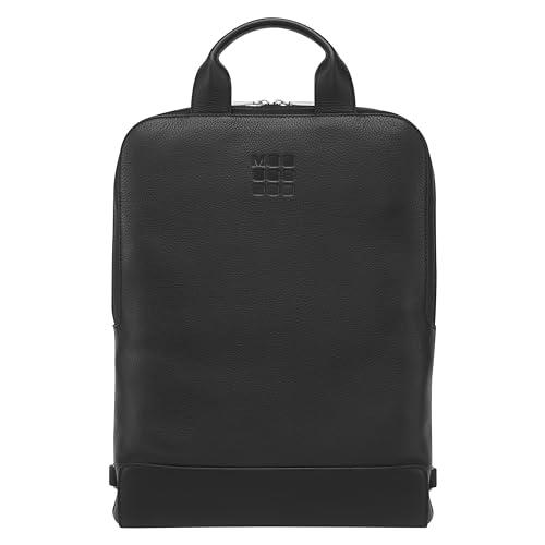 Moleskine Device Bag Collezione Classic Leather, Borsa Porta PC Verticale in Pelle, Zaino Porta PC per Laptop, Notebook, iPad, Computer fino a 15'', Dimensioni 30 x 8,5 x 40 cm, Colore Nero