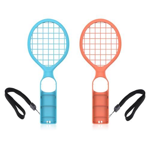 Switch 2 paia di racchette da tennis, confezione da 2, blu e arancione, compatibile con switch