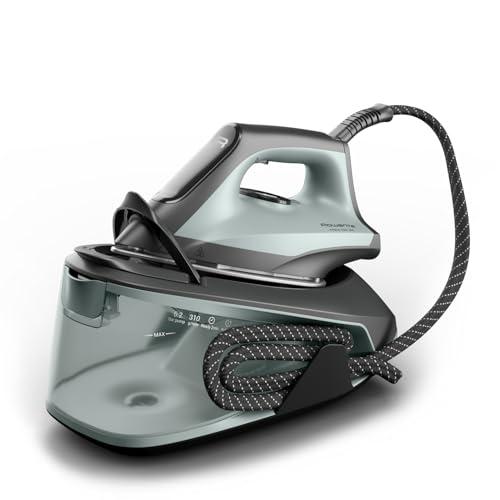 Rowenta Rowenta Force Pro 300, Ferro da Stiro con Generatore di Vapore 310 g/m, Riscaldamento Rapido, -35% di Consumo Energetico in Modalità Eco, Funzione Verticale, 2400 W, Colore Eucalipto, VR5430