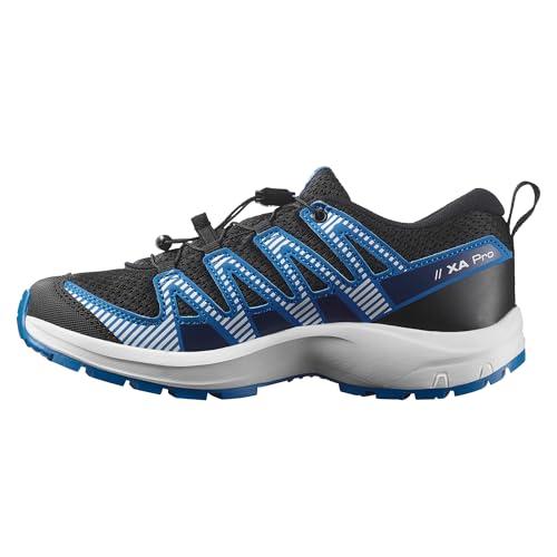 Salomon Unisex - Bambini e ragazzi, XA PRO V8 J, Scarpe da Trekking Versatili per il Comfort, Escursioni e Corsa Trail per Avventure all'Aperto, 37 EU, Blu