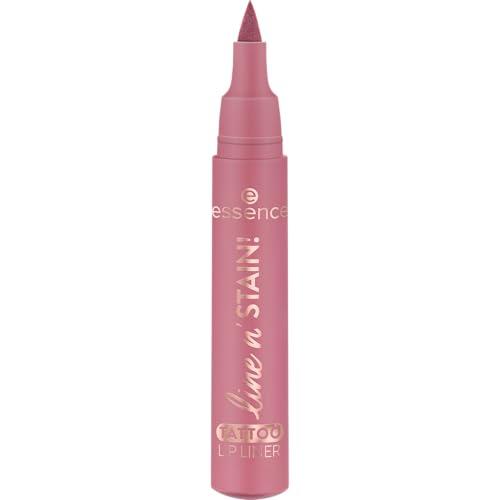 Essence Cosmetics Line N' Stain Tattoo Lip Liner, Lunga Durata, Definizione, Effetto Colorante, Colore Intenso, 2.5 ml