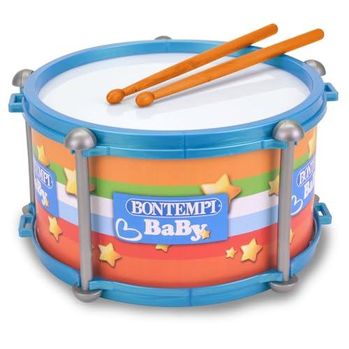 Bontempi | BabyBeat: Tamburo Giocattolo con Doppia Membrana per Piccoli Batteristi, 245x245x135 mm