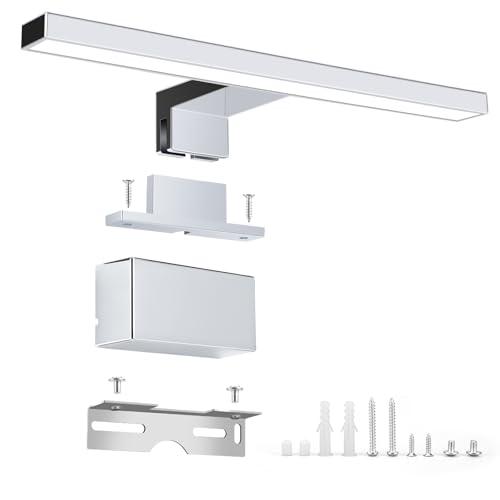 NBEASTKEY Lampada LED per Specchio da Bagno, 5W 30 cm 230 V Neutra 4000K, Lampada da Moderna per Luce da Trucco, Lampada da Armadio Luce da Parete per Bagno. IP 44 Impermeabile Alluminante(1264-30)