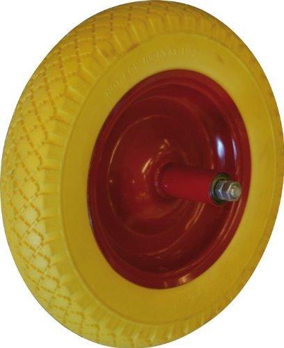 Ruota Piena Gialla per Carriola Ã˜ ruota 350 mm Asse 200 mm Maurer