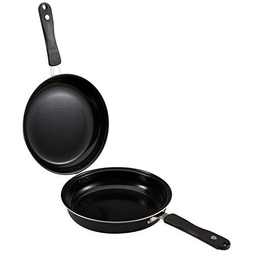 Renberg Malaga | Padella antiaderente doppia per tortillas | Diametro 24 cm e altezza 9,5 cm | Realizzato in alluminio pressato | Utensili da cucina | Per tutti i tipi di cucina