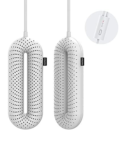 Snowpea Asciuga Scarpe Elettrico, Asciuga Scarponi da Sci, Scalda Scarpe e Scarponi per Asciugare Le Scarpe Sudate ed Eliminare i Cattivi Odori, Spegnimento Auto 3/6/9 Ore - Spina EU