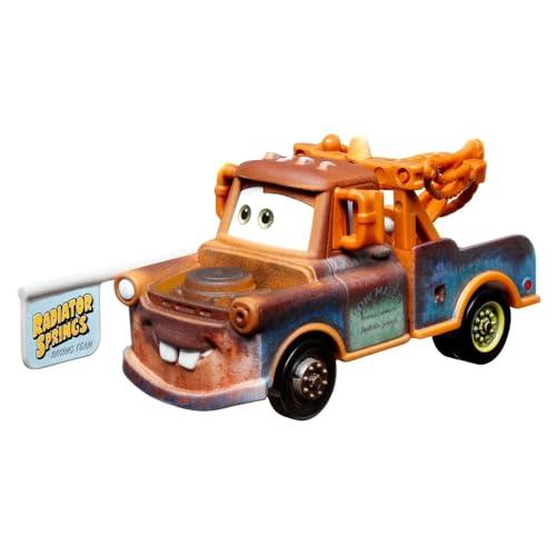 Disney Cars-Mater with sign-Veicolo in metallo