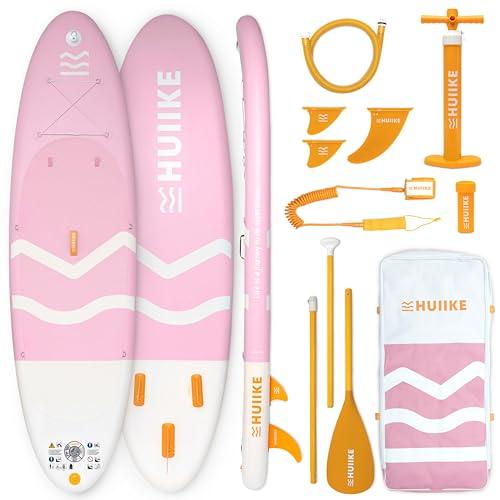 HUIIKE Tavola Sup Gonfiabile Adulti con Accessori Inclusi, Pagaia, Pinne, Pompa. Stand Up Paddle Board con Grande Stabilità e Resistenza. 305 x 84 x 15 cm, Carico Massimo 130 kg