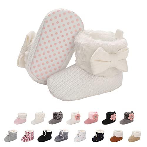 outfit spring Stivaletti Invernali per Neonato, Inverno Caldo Bambini Stivali da Neve Fondo Morbido Antiscivolo Cotone Piatto Pelliccia Calzino Bootie Regolabile Scarpe Primi Passi Bambina 0-18 Mesi