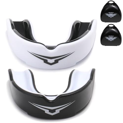 Paradenti per Bambini 6-10 Anni (Confezione da 2) – Protezione Orale Comfortevole per Hockey, Hockey su Ghiaccio, Boxe, Arti Marziali – CE