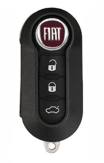 TEKLIGHT Ricambio Chiave Telecomando SPEDIZIONE CORRIERE ESPRESSO 24/48h Grande Punto Evo Panda Bravo Stilo 500 L Y Delta Musa Guscio con Lama a 3 Tasti LOGO INCLUSO GLS 24/48h (FIAT