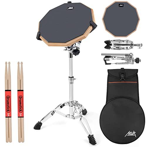 Pad batteria AKLOT Set di tamponi per batteria drum practice pad pad allenamento batteria 12