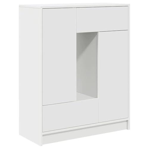 vidaXL Credenza con cassetti e ante bianco, 73 x 31 x 90 cm, cassettiera, armadio, corridoio, credenza, credenza, mobile da cucina, soggiorno, soggiorno