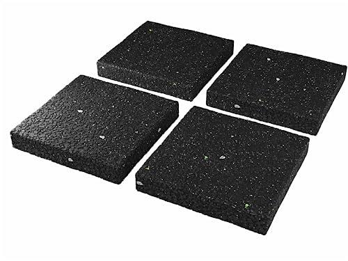 Lavatrici a 4 PEZZI Cuscinetti Sottotappeto XXL Cuscinetti in Gomma Antivibranti Supporto Sicuro per Mobili e Armadietti dell'asciugatrice - VERSIONE - con Tappetino per Rondella