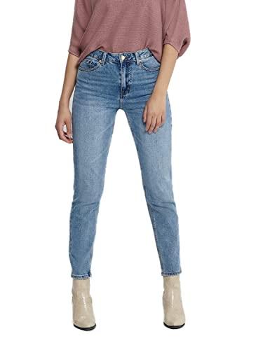 ONLY ONLEMILY Life HW ST Ankle MAE0012 Noos Jeans, Denim Blu Medio, 30/32 Donna