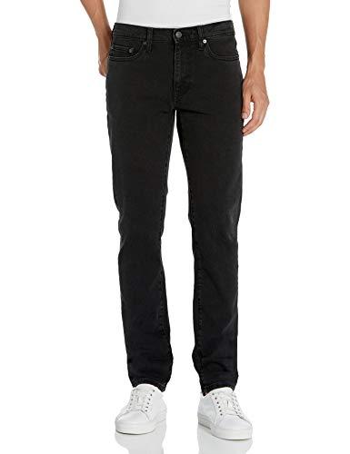 Amazon Essentials Jeans Slim Fit Uomo, Nero Slavato, 42W / 32L