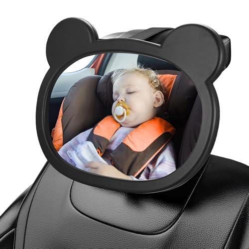 Specchietto Retrovisore Bambini Auto, Specchio Auto Neonato Sedile Posteriore, Specchio Macchina Neonato Universale, Specchio Retrovisore Bambini Rotazione 360°, Specchio Neonato Auto Accessori Auto