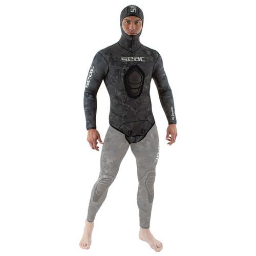 Seac Giacca Snake Man, giacca da 7 mm con cappuccio per subacquea, 100% neoprene UltraStretch, XXL