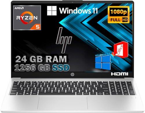 HP Probook 455 G10 Notebook portatile Silver, RAM 24GB, SSD 1256GB, Display FullHD 15.6