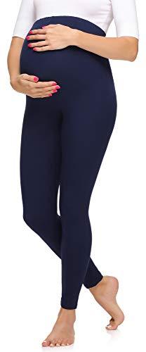 Merry Style Leggings Premaman Lunghi Donna MS10-297 (Blu Marino, XXL)