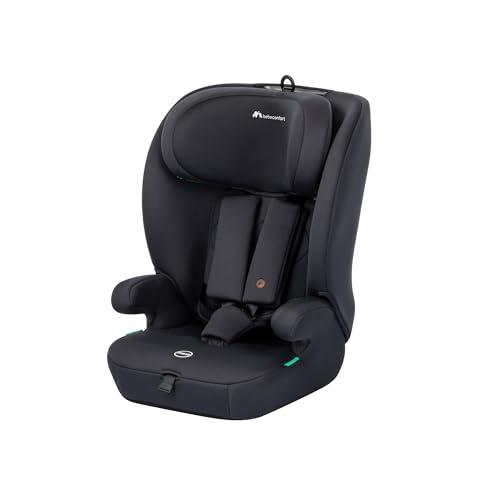 Bebeconfort Ever i-Safe, Seggiolino Auto 9-36 kg, 15 Mesi-12 Anni, 76-150 cm, Sicurezza R129, Protezione dagli impatti laterali, Poggiatesta 11 Posizioni, Braccioli Integrati, Full Black