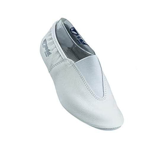 Anniel 2038 Scarpe da Ginnastica Artistica in Pelle. 100% Made in Italy (36, Bianco)
