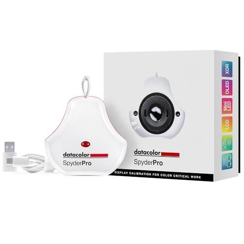 Datacolor SpyderPro – Calibrazione di monitor e schermi laptop per foto e video editing, facile da usare, precisione e coerenza dei colori, accessorio fotografico per principianti e professionisti