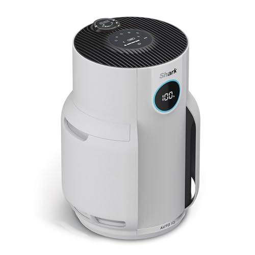 Shark NeverChange fino a 5 anni Purificatore d’aria, copertura 60 m², filtro HEPA con durata di 5 anni che cattura il 99,97% degli allergeni, modalità automatica, display LED, bianco HP150EU
