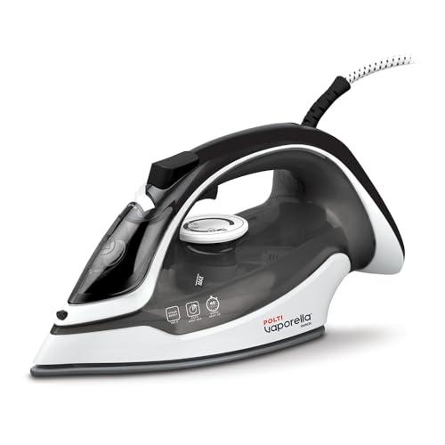 Polti Vaporella Quick Q080, Ferro da Stiro a Vapore con Piastra con Rivestimento in Ceramica, Potenza Max 2600 W, Colpo di Vapore 180 g, Serbatoio 300 ml, Bianco e Nero