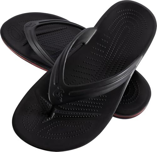 CRESSI Bubble Flip Flop, Ciabatte Infradito Gomma Eva, Dry, Comode, Resistenti e Leggere, Suola Plantare Antiscivolo di Lunga Durata, per Spiaggia e Piscina Unisex Adulto, Nero, 43/44