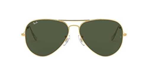 Ray-Ban RB 3026 Occhiali da Sole, Oro (Gold), 62 mm Unisex-Adulto