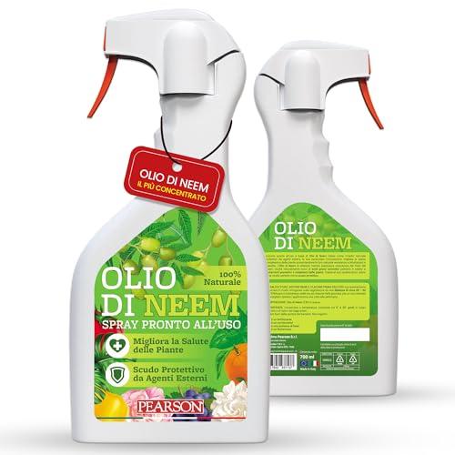 Olio di Neem 700ml Pronto all'Uso – Alta Concentrazione Naturale contro Avversità delle Piante – Multiuso Giardino e Casa – Estratto a Freddo - Made in Italy
