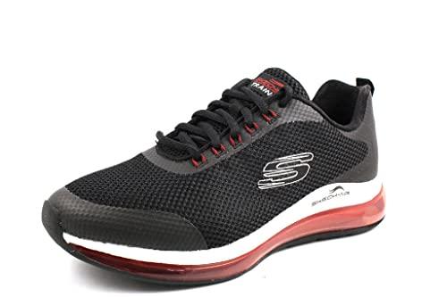Skechers Skech-air Element 2.0, Scarpe da Ginnastica Uomo, Blu Black Mesh Red Synthetic Trim Bkrd, 42 EU