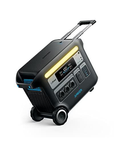 Anker SOLIX F2000 Portable Power Station, Generatore Solare 2400W Batterie LiFePO4 di Durata 6 volte Maggiore, Generatore GaNPrime 2048 Wh per Casa, Campeggio, Camper (Pannello Solare Facoltativo)