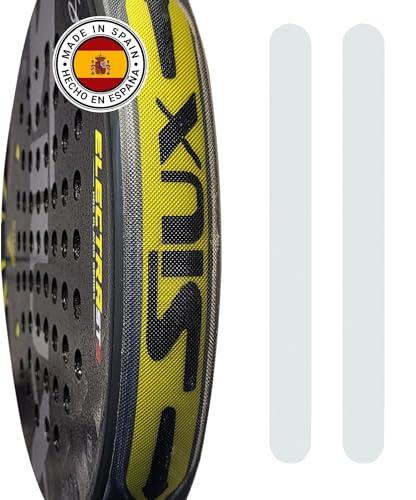 NAYAINOVA Protezione Racchetta Padel - Protettore Racchette Padel Trasparente 35 x 370 mm Leggero, Ruvida e Durevole - Padel Accessori - Made in Spagna - Confezione da 2 Pezzi