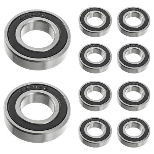 HUAREW cuscinetti a sfera 6901 2RS in acciaio cuscinetto 12 mm x 24 mm x 6 mm, cuscinetti a sfera a doppia schermatura (10 Pcs)