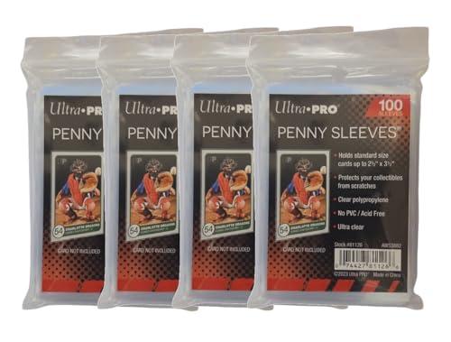 Ultra Pro Penny - Custodie per carte di credito standard, regolari, morbide, 400 pezzi, per carte da collezione come Pokemon Magic Sport, misura standard, trasparenti