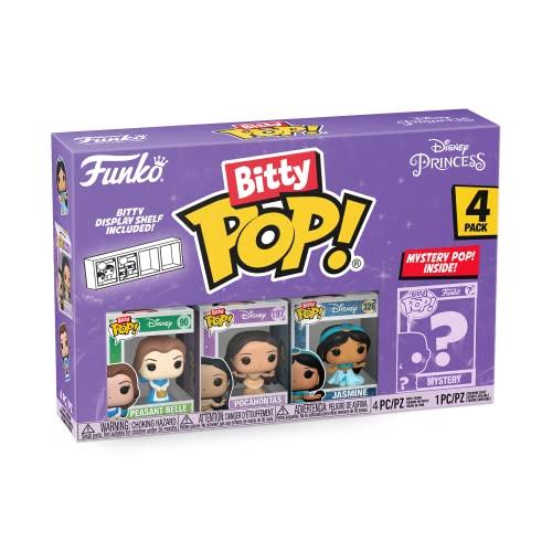 Funko Bitty Pop! Disney Princess - Peasant Belle, Pocahontas, Jasmine E una Mini Figura Misteriosa a Sorpresa - 0.9 Inch (2.2 Cm) da Collezione - Ripiano Espositivo Impilabile Incluso