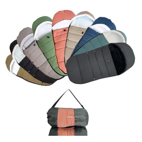 Brogtorl Coprigambe universale per passeggino compatibile con Babyzen YOYO/YOYO2, Stokke YOYO3 e Bugaboo, tessuto antivento e antigelo, facile da pulire (nero)