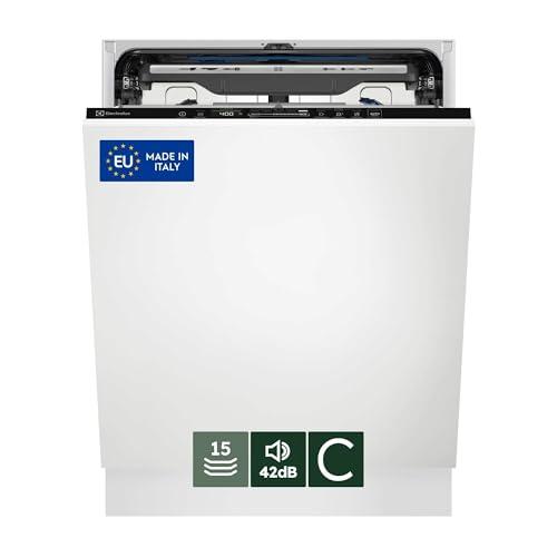 Electrolux Lavastoviglie da Incasso Serie 700,EES69400L, 15 Coperti, SatelliteClean,Tecnologia AirDry,Comandi QuickSelect, Funzione AutoOff, Sistema Beam on Floor, Silenziosità 42 dB, 60 cm