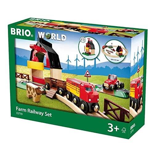 Brio World - Set Ferrovia Della Fattoria | Pista In Legno Per Bambini | Treno Brio Bambini 3 Anni O Più | Idee Regalo | Regalo 3 Anni