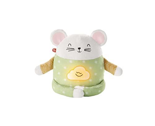 Fisher-Price - Topino Meditazione e Relax, Peluche con Suoni Rilassanti, Esercizi Guidati di Meditazione e Musica, Giocattolo per Bambini 2 - 5 Anni, HJF21